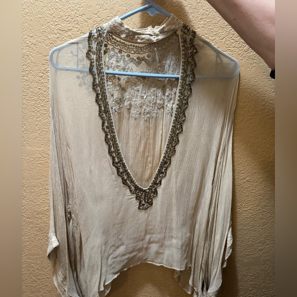 Beaded Sheer Blouse - Picture 4 of 4